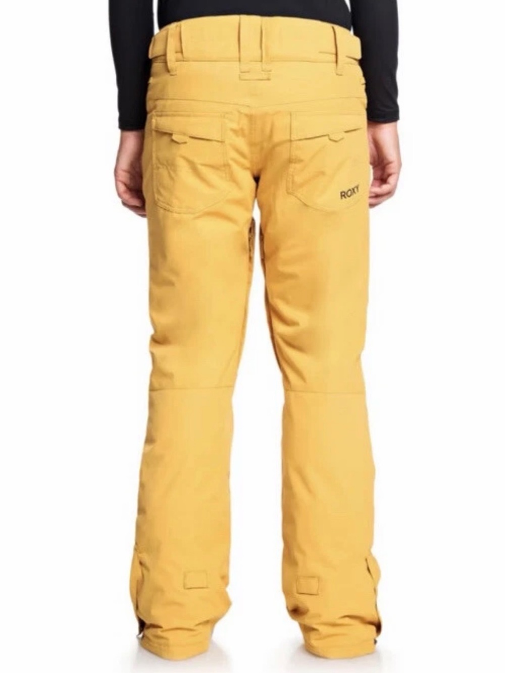 Roxy Women's Backyard Ski/Snowboard Pants Yellow - Picture 3 of 9